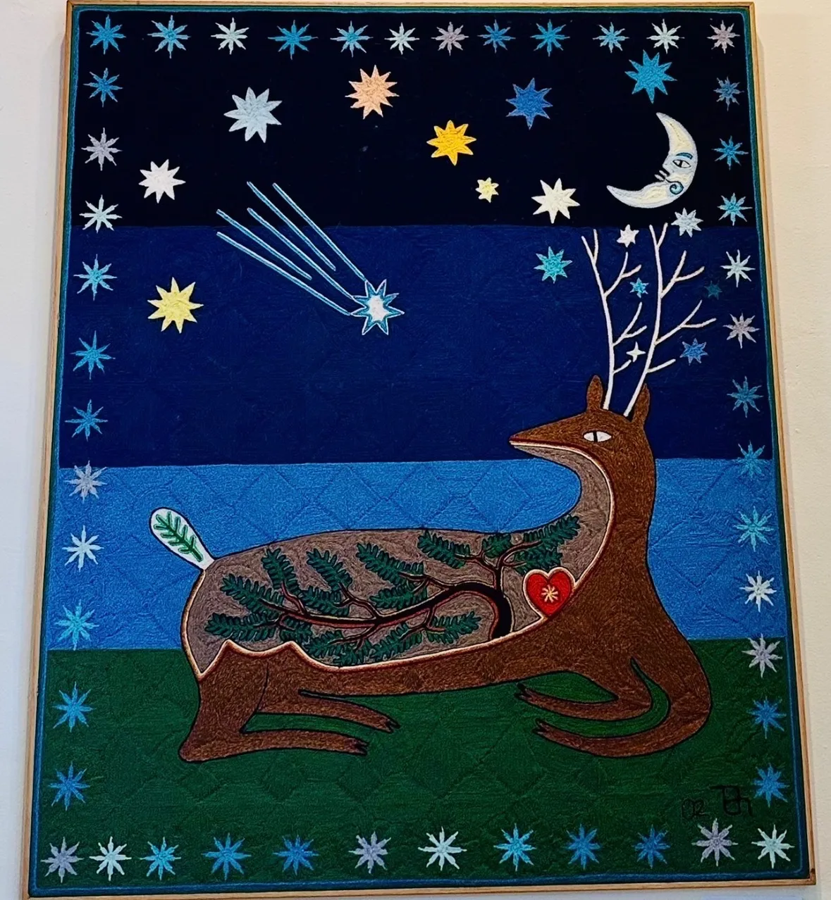 A beaded deer